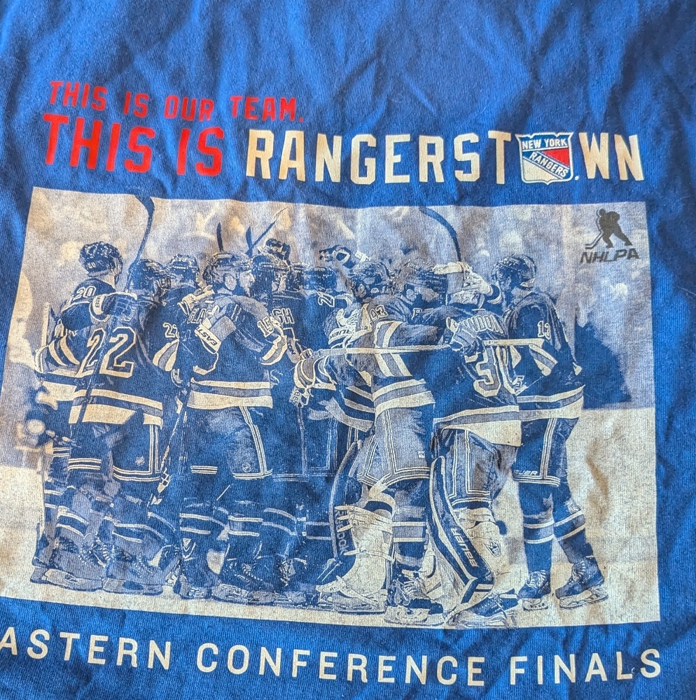NY Rangers Hockey XL, Eastern Conference Finals Fan Tee Shirt